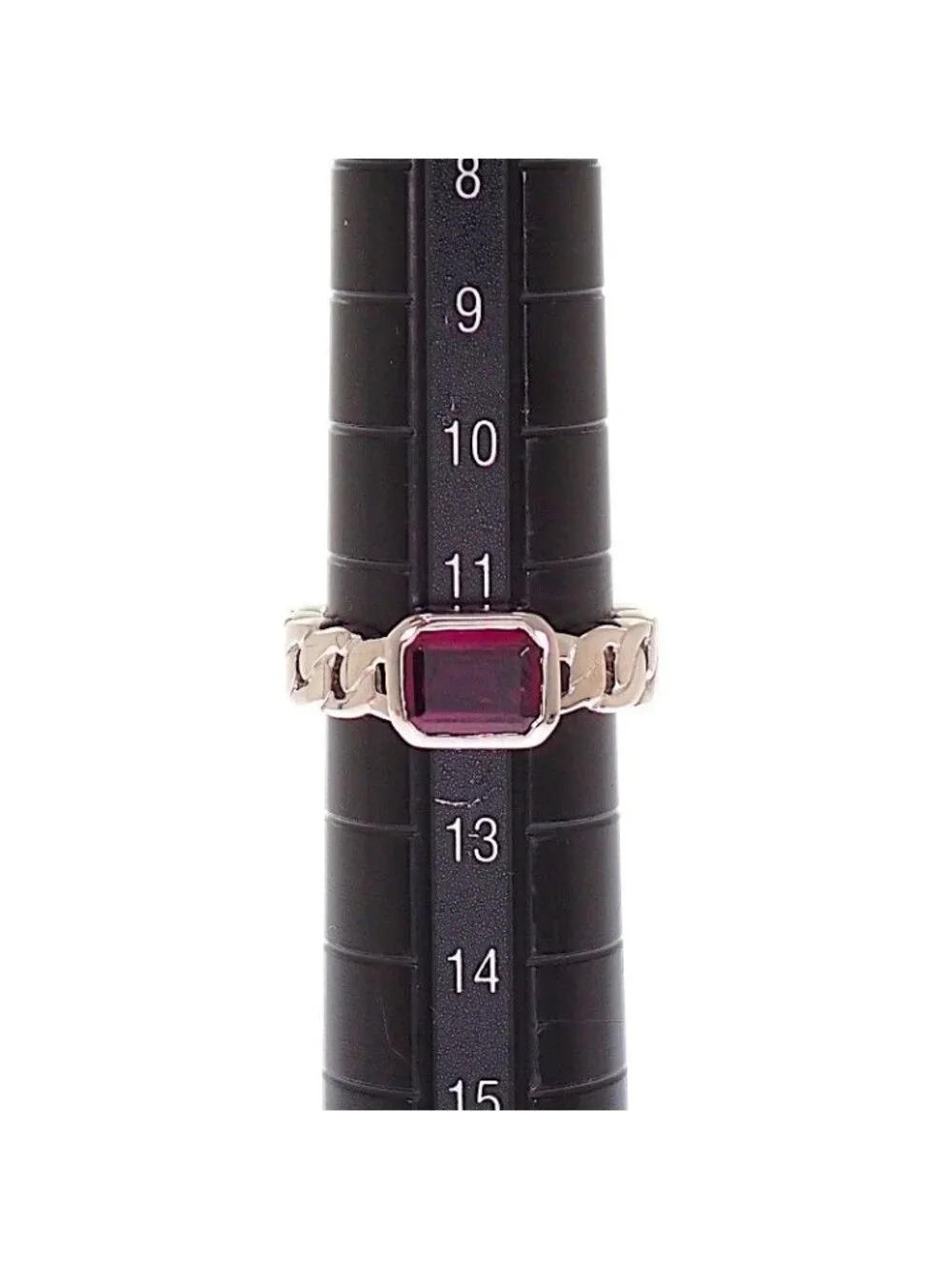 Chanel Premiere Ring 18k White Gold Pink Garnet